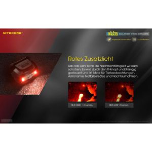 Produktbild für Stirnlampe Nitecore NU35 DP LED, wiederaufladbar