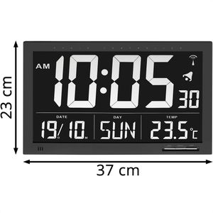 Produktbild für Wanduhr TFA 60.4505 XL, Kunststoff, digital, Funkuhr
