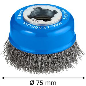 Produktbild für Drahtbürste Bosch Pro gewellt, Topfbürste