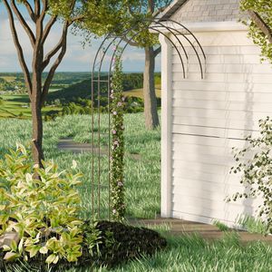 Produktbild für Rosenbogen Relaxdays 10050702, schwarz