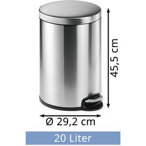 Produktbild für Mülleimer Durable 340223, silber