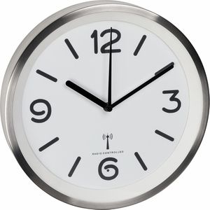 Produktbild für Wanduhr TFA 60.3535.02 LED, Kunststoff, beleuchtet, Funkuhr
