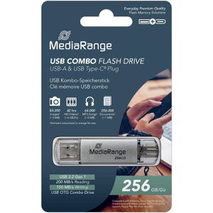 Produktbild für USB-Stick MediaRange Kombo MR939-1, 256 GB