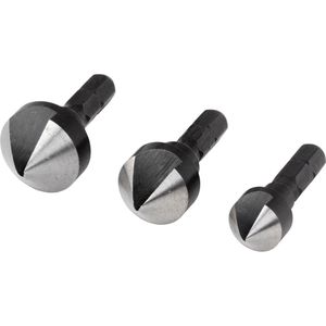 Kegelsenker Wolfcraft 2584000, 3-teiliges Set