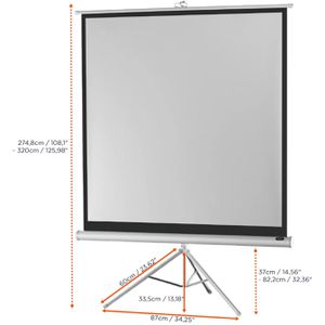 Produktbild für Beamer-Leinwand Celexon Economy White Edition