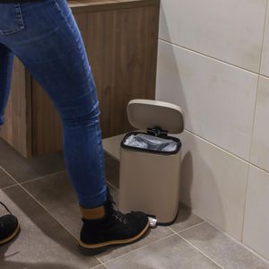 Produktbild für Mülleimer Wenko Leno, taupe