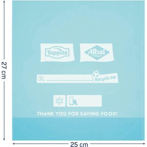 Produktbild für Gefrierbeutel Toppits Vorratspack 3 Liter