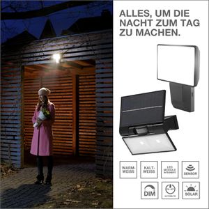 Produktbild für LED-Außenstrahler OSRAM Endura Flood Solar, IP44 wasserfest