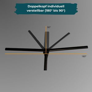 Produktbild für Schreibtischlampe Luxula LX700155, schwarz, LED, dimmbar