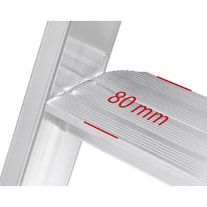 Produktbild für Stehleiter Hymer Alu Pro, 7002605, mit Plattform
