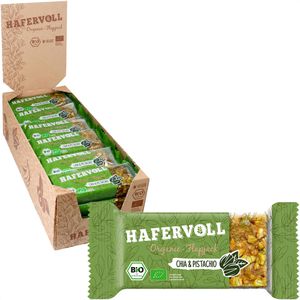 Produktbild für Müsliriegel Hafervoll Organic-Flapjack Chia &amp; Pistachio, BIO