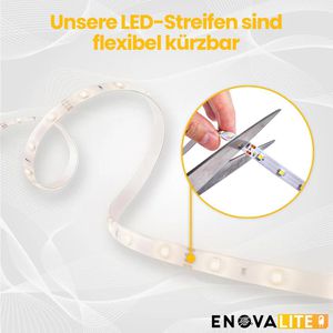 Produktbild für LED-Streifen Enovalite ELED700102, dimmbar, weiß + RGB