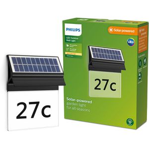 Produktbild für Hausnummernleuchte Philips Enkara, schwarz, mit Solar
