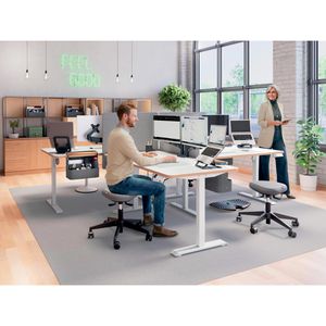 Produktbild für Tischtrennwand Leitz 61230085, grau