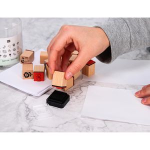 Produktbild für Motivstempel Rico-Design Paper Poetry Natur, aus Holz