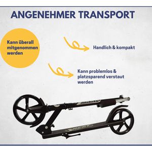 Produktbild für Scooter Best-Sporting 200, aus Aluminium, schwarz-grau