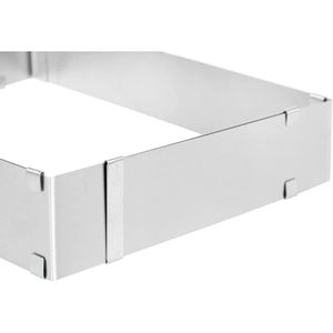 Produktbild für Backrahmen wenco 555555, mit Klemmung &amp; Teiler, aus Edelstahl