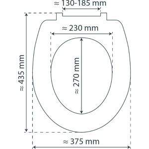 Produktbild für WC-Sitz Schütte Spirit Grau 80102, oval, aus Holz