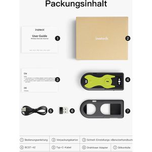 Produktbild für Barcode-Scanner Inateck BCST-42, kabellos