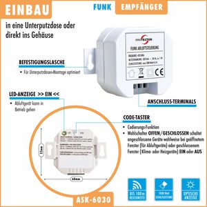 Produktbild für Abluftsteuerung Protector ASK-6030 Funk
