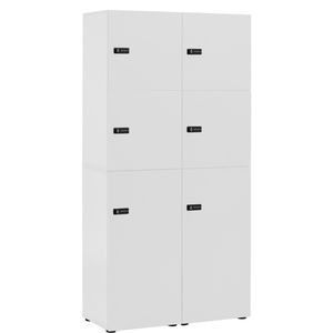 Schließfachschrank Möbelpartner Locked, weiß