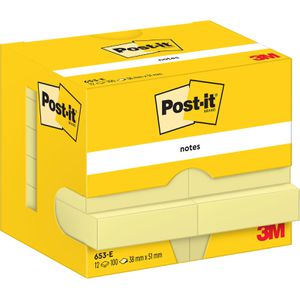 Haftnotizen Post-it Notes, 653-E, gelb