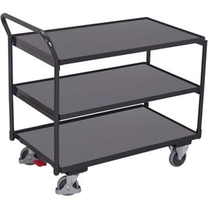 Produktbild für Tischwagen VARIOfit sw-500.600/AG, Metall &amp; Holz