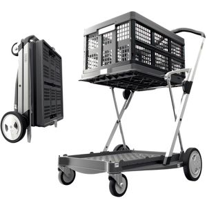 Produktbild für Transportwagen CLAX Klappmobil, Grey Edition, mit Klappbox