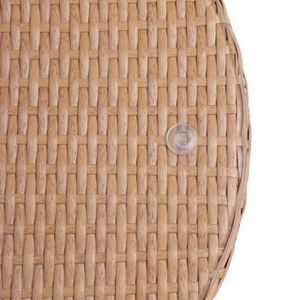 Produktbild für Bistrotisch CASARIA 108348, natur / schwarz, UV-beständig,rund