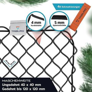 Produktbild für Anhängernetz TRIBURG grobmaschig