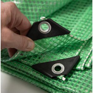 Produktbild für Abdeckplane Casa-Pura Leno, grün / transparent