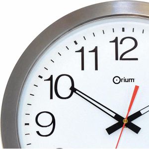 Produktbild für Wanduhr Orium by cep Outdoor, Edelstahl, analog, Funkuhr