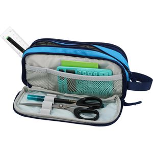 Produktbild für Federmäppchen Herlitz Doppelfaulenzer, Neon uni blue