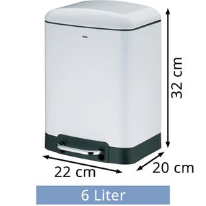 Produktbild für Mülleimer Kela Davino, 22996, weiß