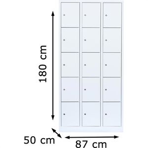 Produktbild für Schließfachschrank ClassiX X-520537, weiß