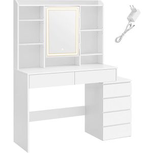 Schminktisch Vasagle RDT624W01, mit Beleuchtung