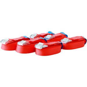 Produktbild für Spanngurt Sandax 318, rot, mit Klemmschloss