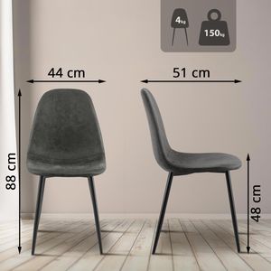 Produktbild für Esszimmerstuhl CLP Napier, 321359