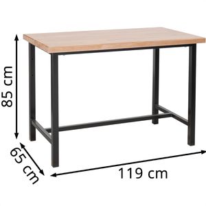 Produktbild für Werkbank Güde P 1200 S Black Line, 40837, schwarz