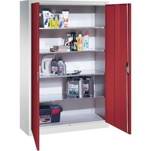 Produktbild für Werkzeugschrank CP-Möbel 8930-00, aus Metall, grau / rot