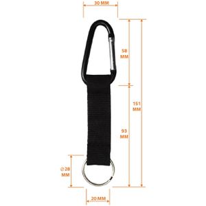 Produktbild für Schlüsselband Karteo schwarz, Textil