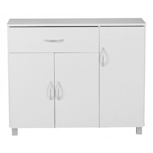 Produktbild für Sideboard Wohnling Jarry WL1.334, aus Holz, weiß