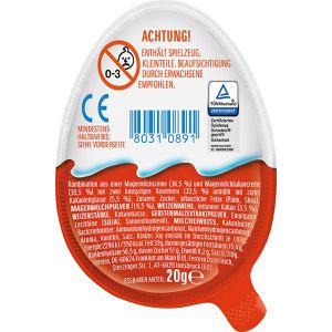 Produktbild für Schokoeier Kinder Joy, mit Spielzeugüberraschung