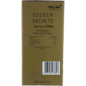 Produktbild für Zuckersticks Hellma Goldline, weißer Zucker