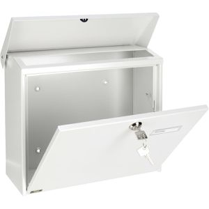 Produktbild für Briefkasten Burg-Wächter Comfort 913 W, weiß, aus Stahl