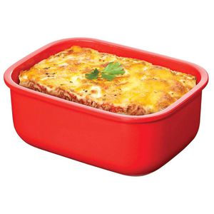 Produktbild für Mikrowellengeschirr Sistema 1119, rot, aus Kunststoff