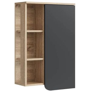 Produktbild für Bad-Hängeschrank Vicco Karen, anthrazit / sonoma eiche