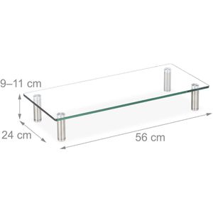 Produktbild für Monitorständer Relaxdays 10027843-535, Glas/Metall