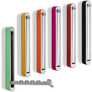 Produktbild für Garderobenhaken SO-TECH Harz, 120804, chrom matt / türkis