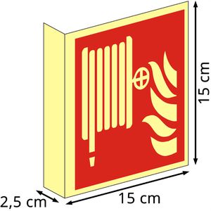 Produktbild für Hinweisschild Abtec ISO 7010 F002 Kunststoff, Fahnenschild
